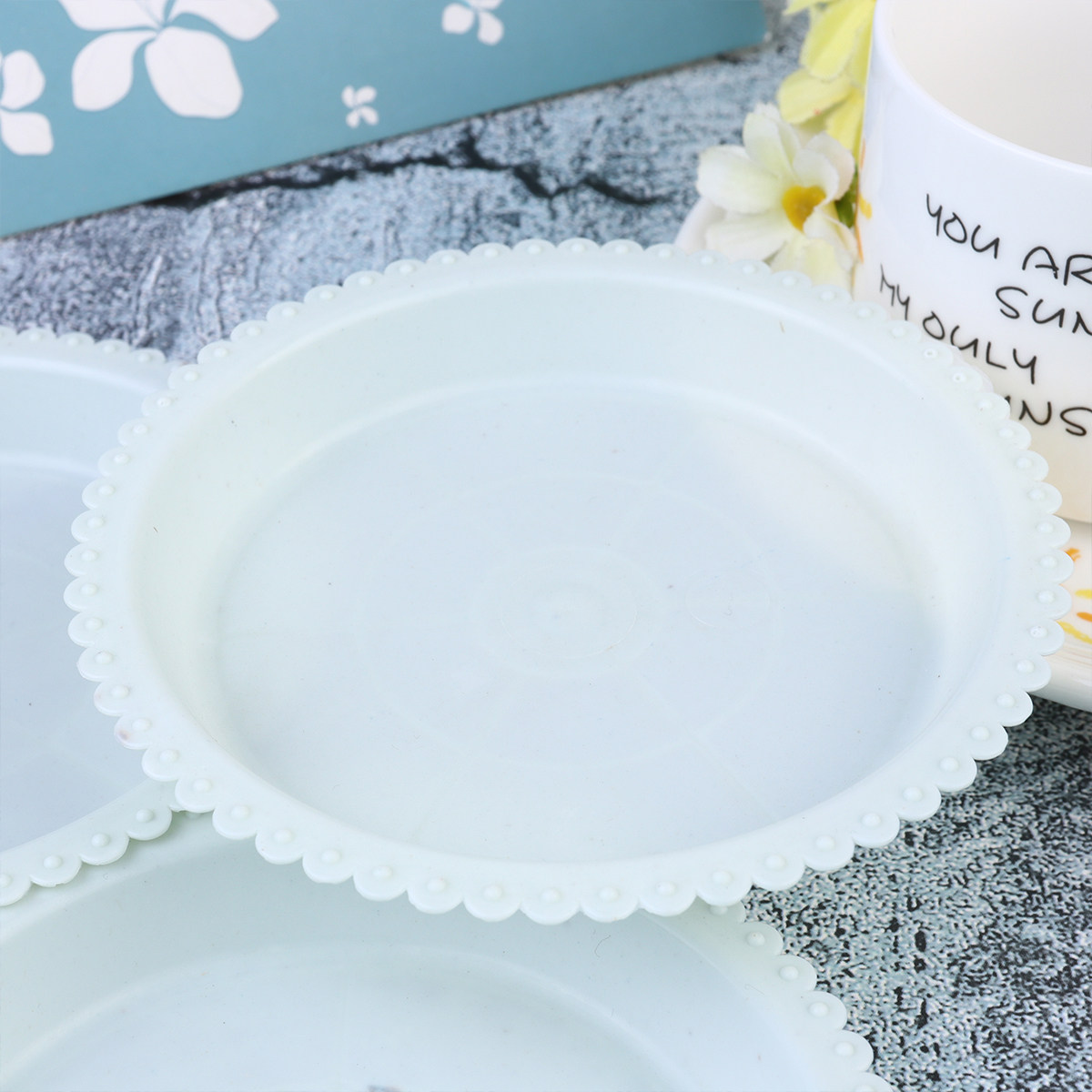 20個入り、丸型プランタートレイ、厚手プラスチック製、小型植 - Drip Tray Saucer のレビューと価格